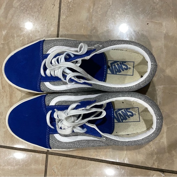 Vans Old Skool MLB Los Angeles Dodgers Size 9 Blue/Gray Wool Embroidered - Picture 7 of 7